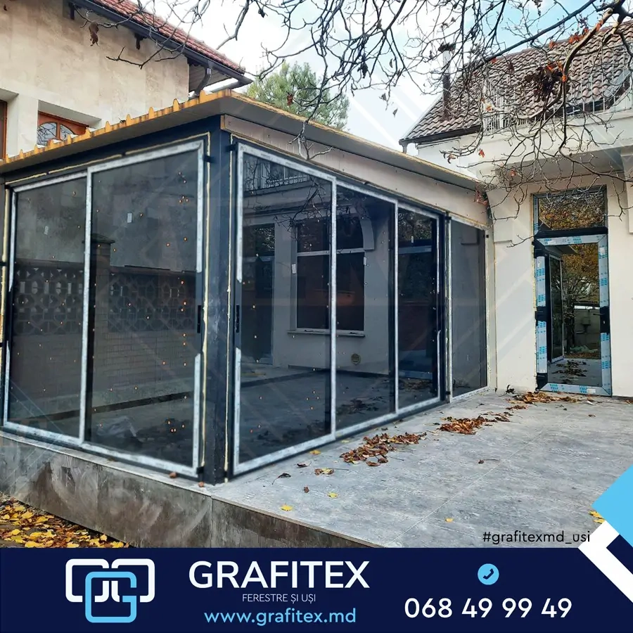 VEKA PVC balcony block — Grafitex project