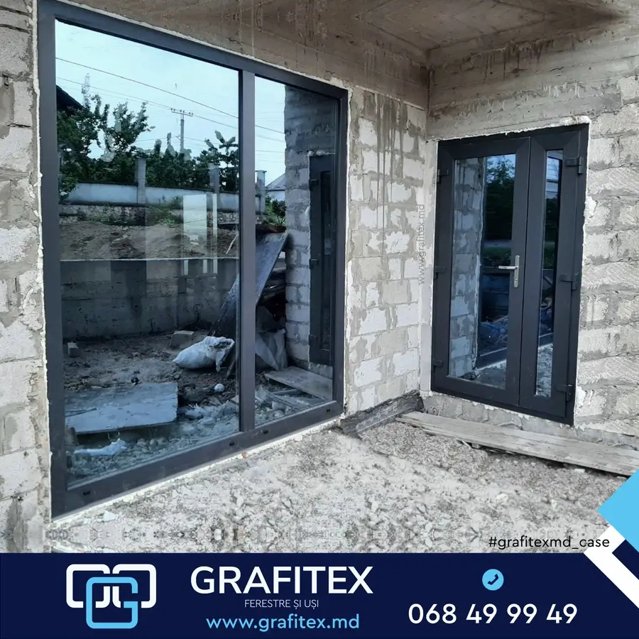 Balcony block on VEKA PVC profile installed by Grafitex