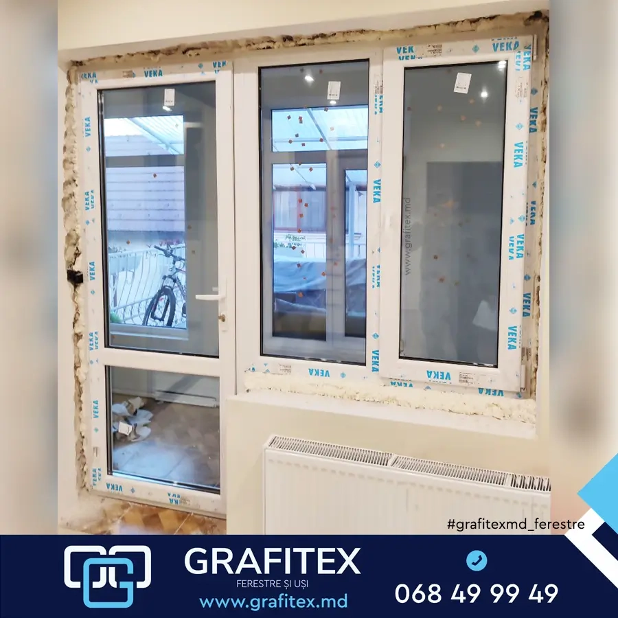 VEKA PVC balcony block — Grafitex project